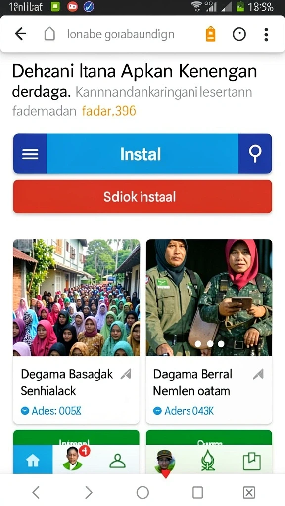 Tampilan menu utama yang intuitif.