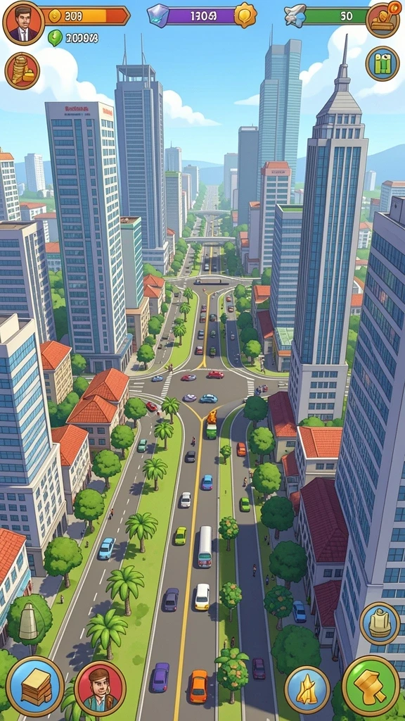 Pemandangan indah dari dunia virtual 73K.