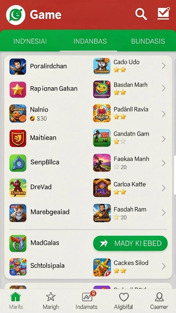 Tangkapan layar: Antarmuka utama dengan pilihan mode permainan.