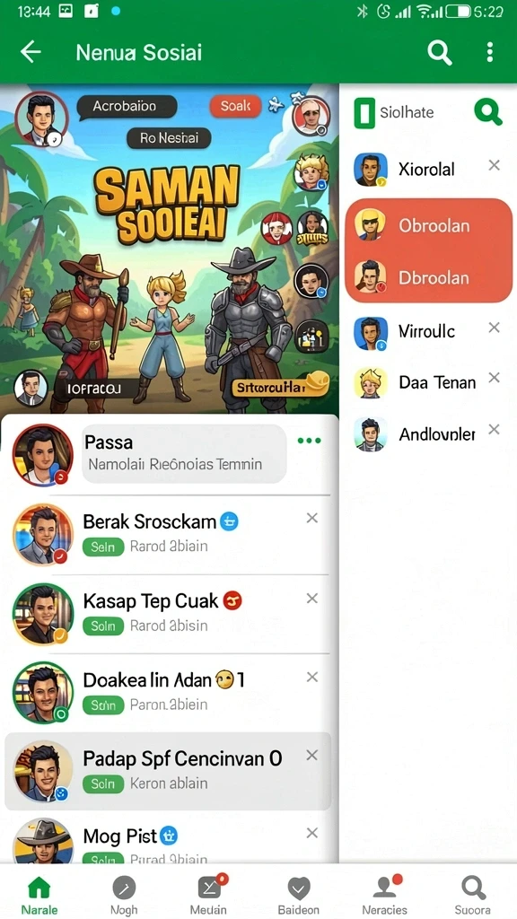 Tampilan antarmuka yang intuitif dan user-friendly.