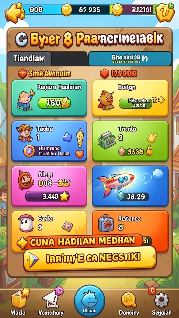 Beragam pilihan permainan yang menarik.