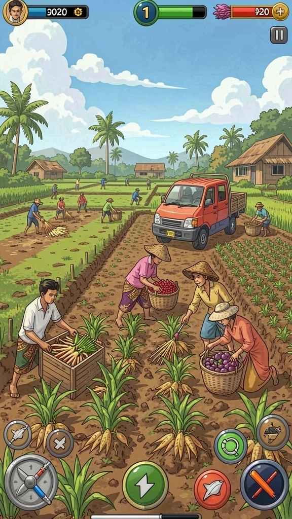 Karakter-karakter unik yang dapat dimainkan di setiap level.