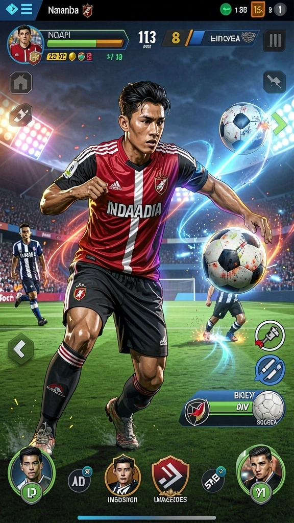 Tampilan awal game IDRRP dengan karakter utama.