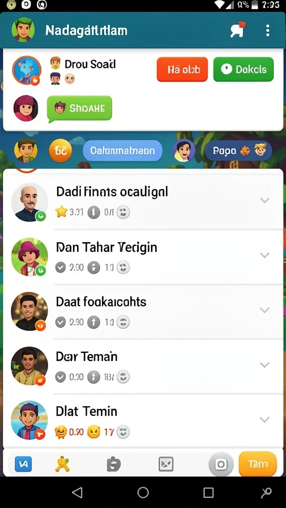 Beragam karakter unik untuk dipilih.