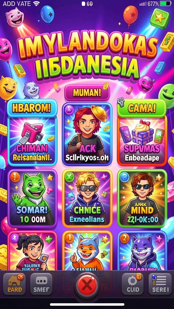 Tampilan awal yang menarik dan penuh warna.