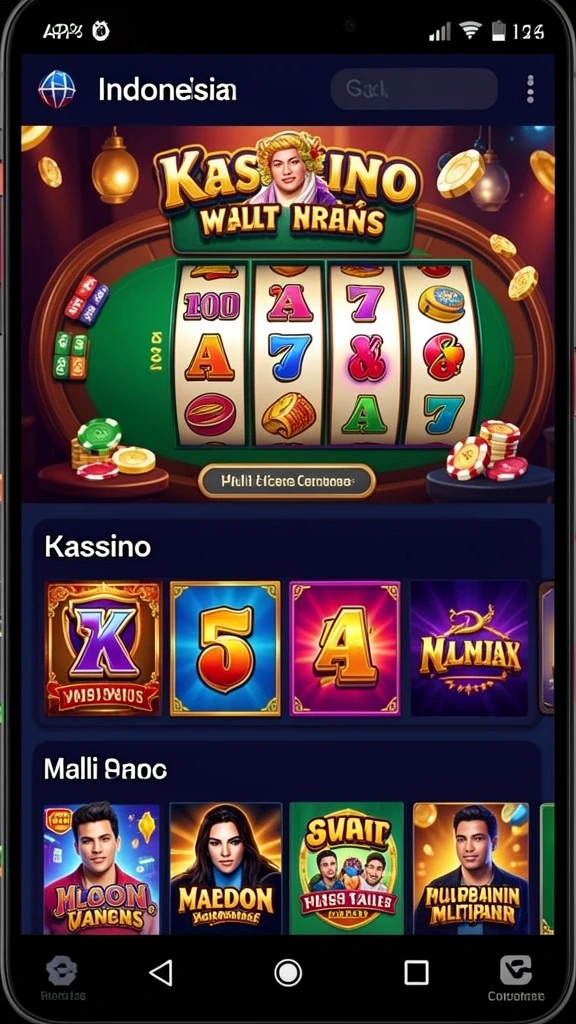 Tampilan antarmuka MANDALA77 yang menarik dan ramah pengguna.