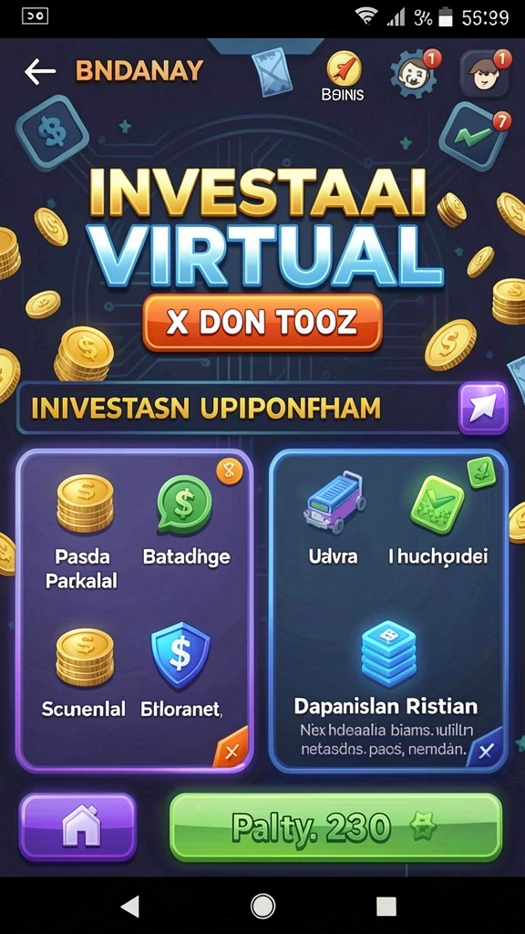 Tampilan menu utama aplikasi MPO777 yang menarik.