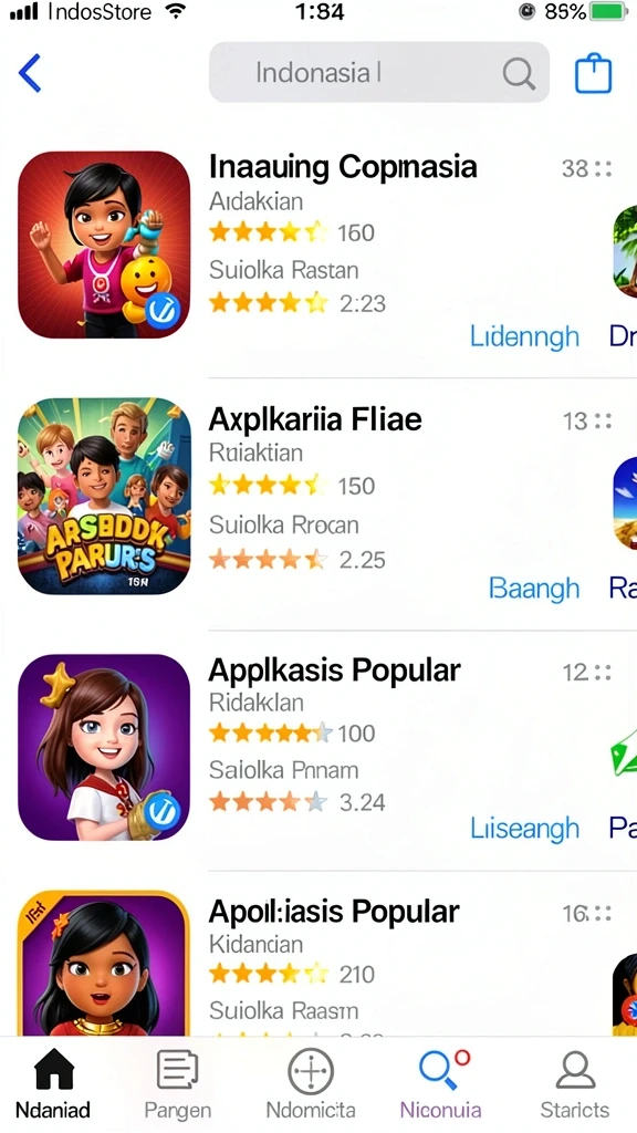 Tampilan karakter yang telah ditingkatkan dengan item terbaru.