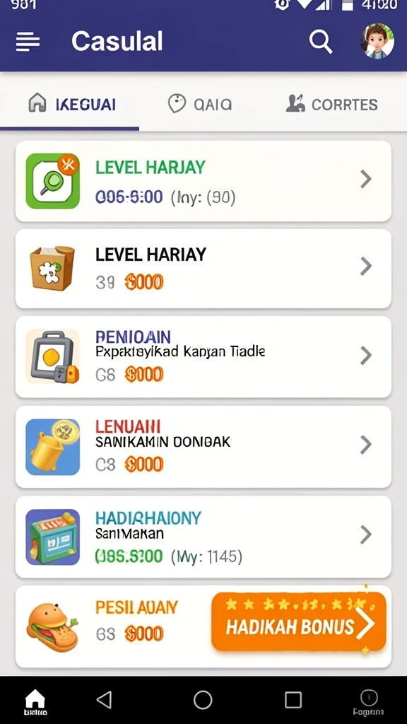 Tangkapan layar menampilkan grafis yang memukau.