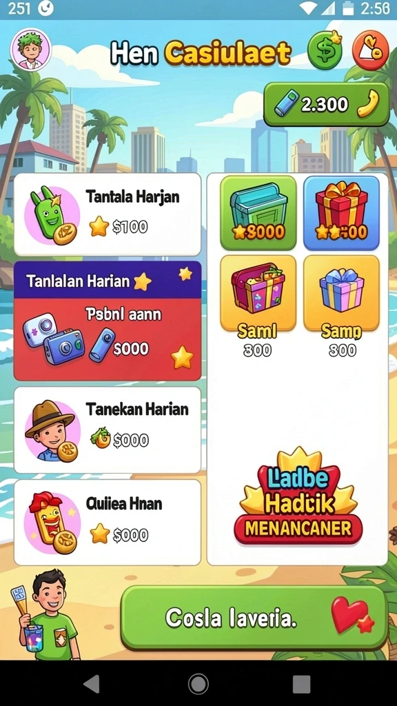 Karakter lucu yang dapat dimainkan di TEMPOTOTO.