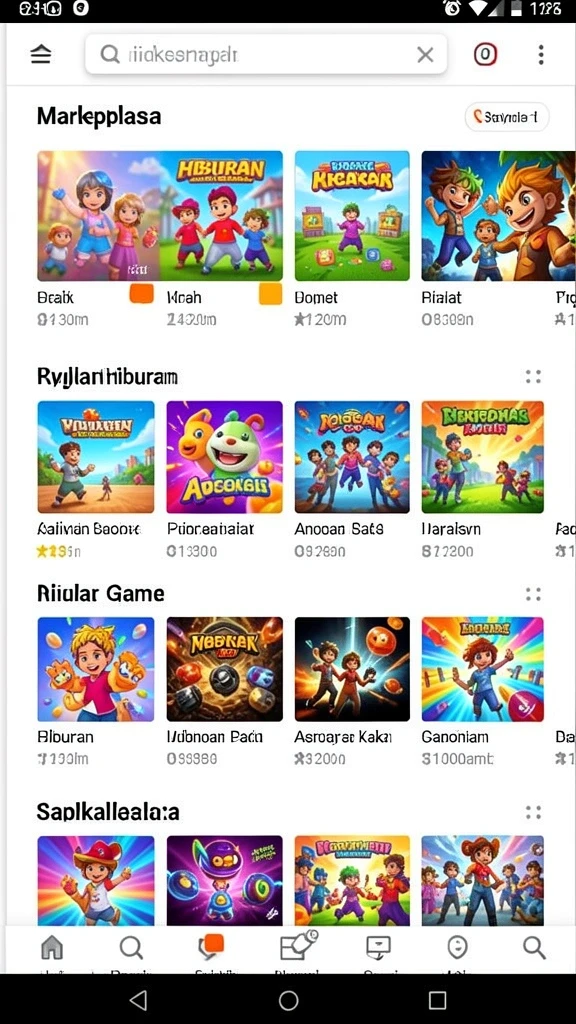 Tantangan seru di setiap level permainan.
