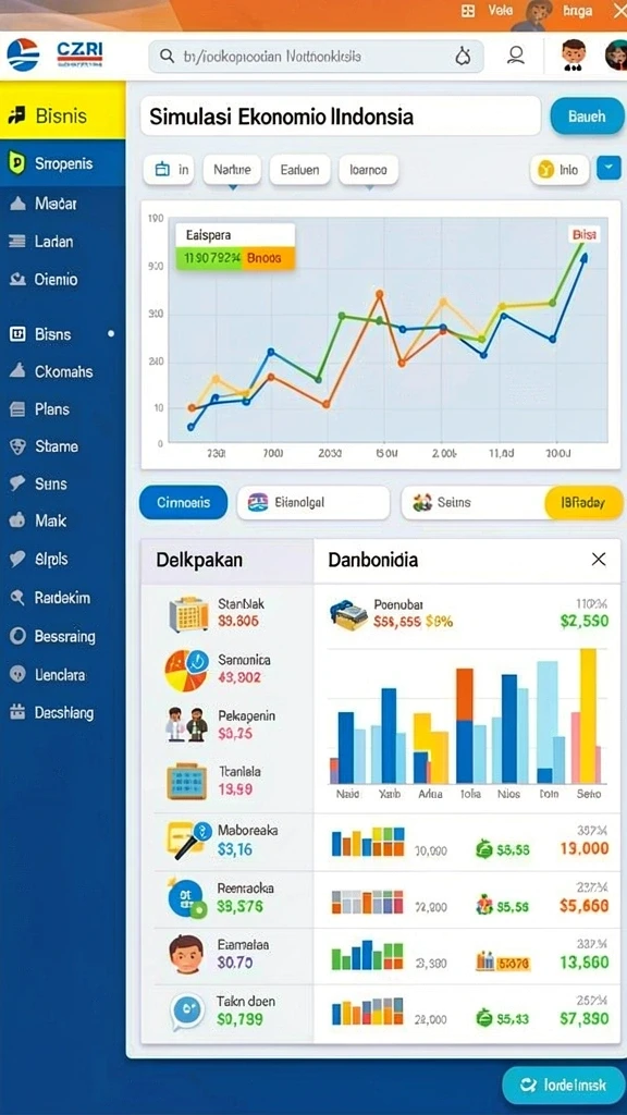Karakter yang beragam dan unik dalam permainan.