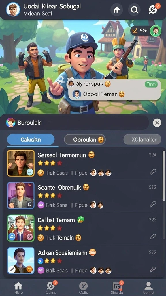 Skenario permainan yang menarik dan menantang.